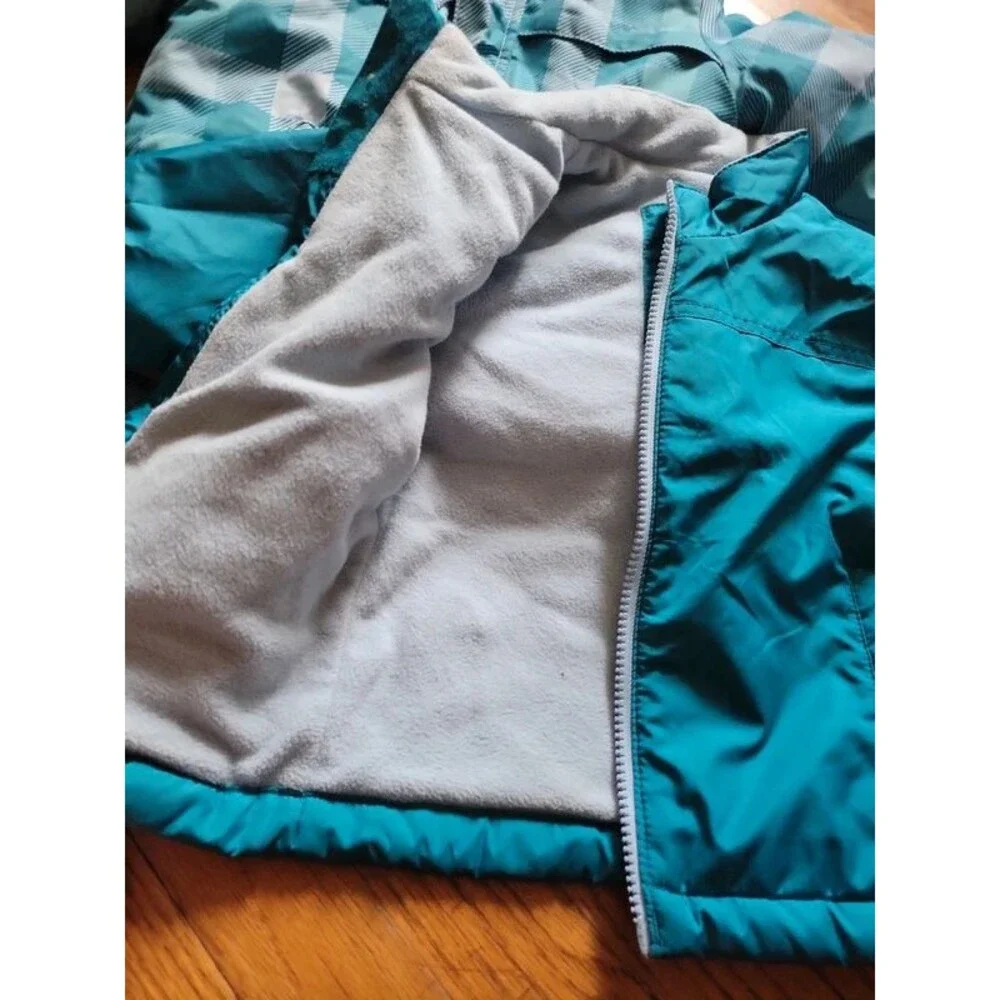 Size three cat and jack girls two piece winter fleece , removable coat jacket